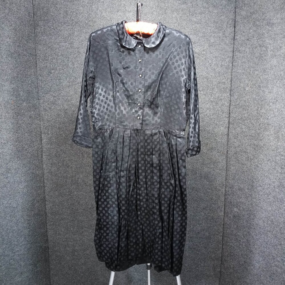 1950's Black Polka Dot Circle Dress by Neusteters